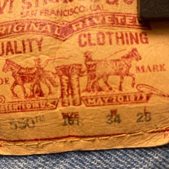 Levis jeans 550 unisex 34x28 husky - Picture 6 of 7